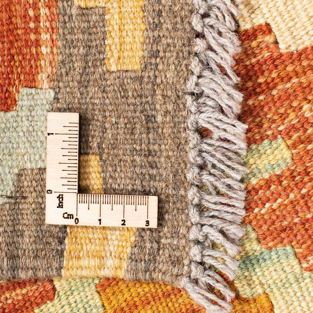 Biegacz Dywan Kelim - Orientalny - 205 x 71 cm - rdza