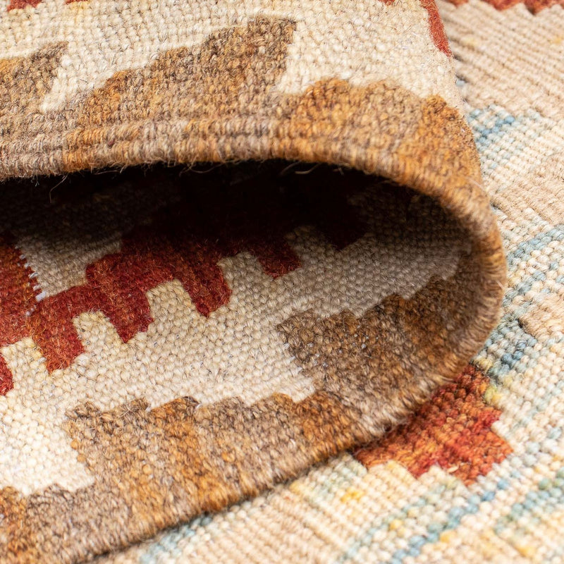 Biegacz Dywan Kelim - Splash - 200 x 62 cm - rdza