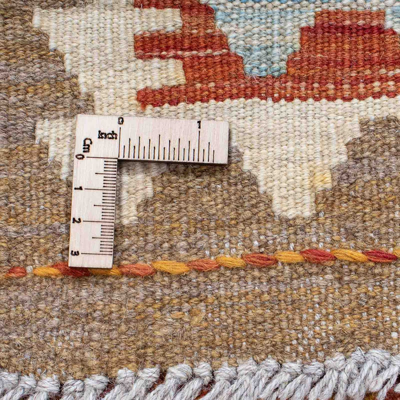 Biegacz Dywan Kelim - Splash - 200 x 62 cm - rdza