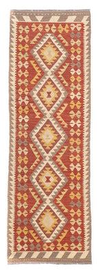 Biegacz Dywan Kelim - Splash - 200 x 66 cm - czerwony