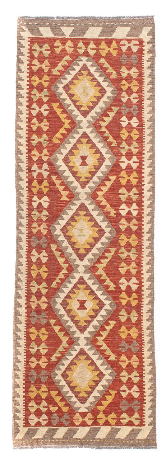 Biegacz Dywan Kelim - Splash - 200 x 66 cm - czerwony