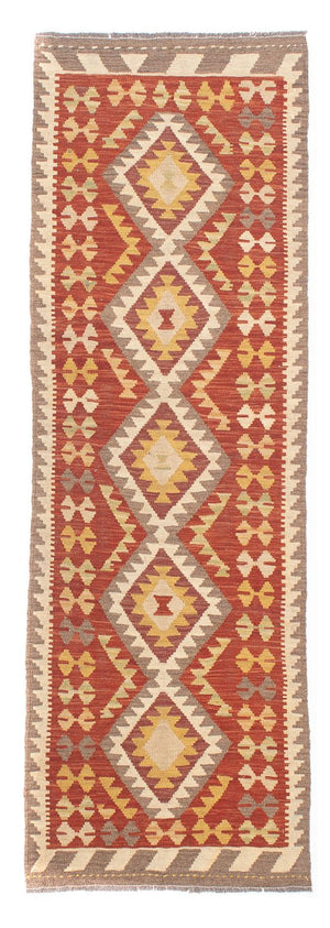 Biegacz Dywan Kelim - Splash - 200 x 66 cm - czerwony