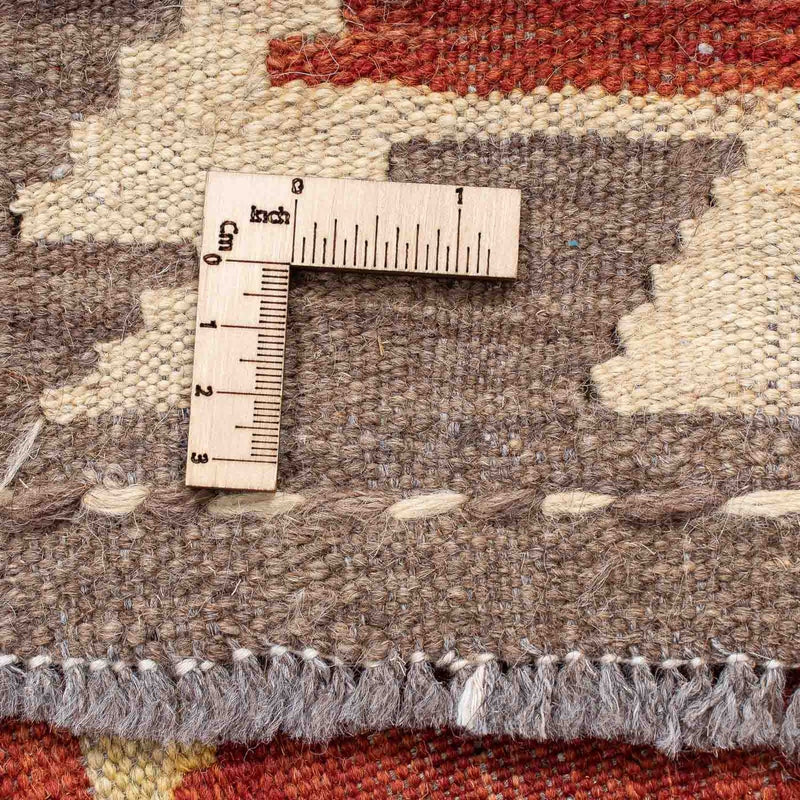 Biegacz Dywan Kelim - Splash - 200 x 66 cm - czerwony