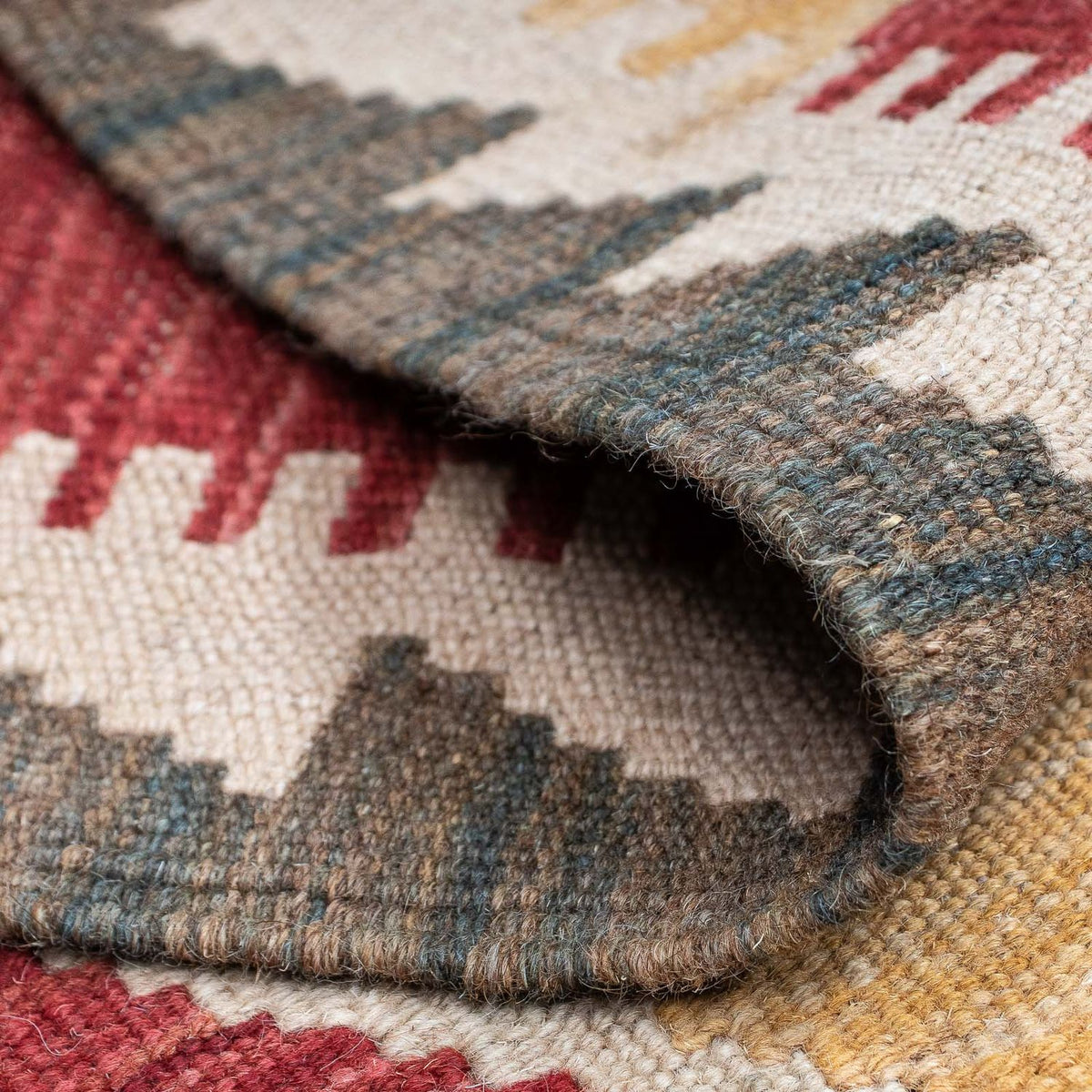 Biegacz Dywan Kelim - Splash - 203 x 69 cm - wielokolorowy