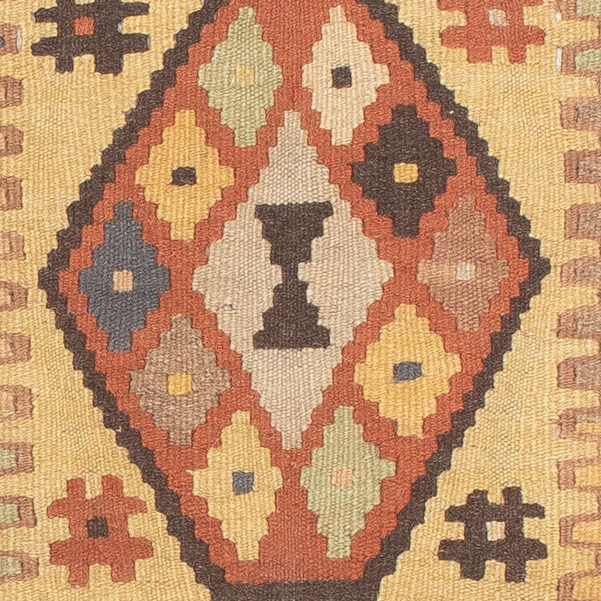 Biegacz Dywan Kelim - Splash - 204 x 59 cm - wielokolorowy