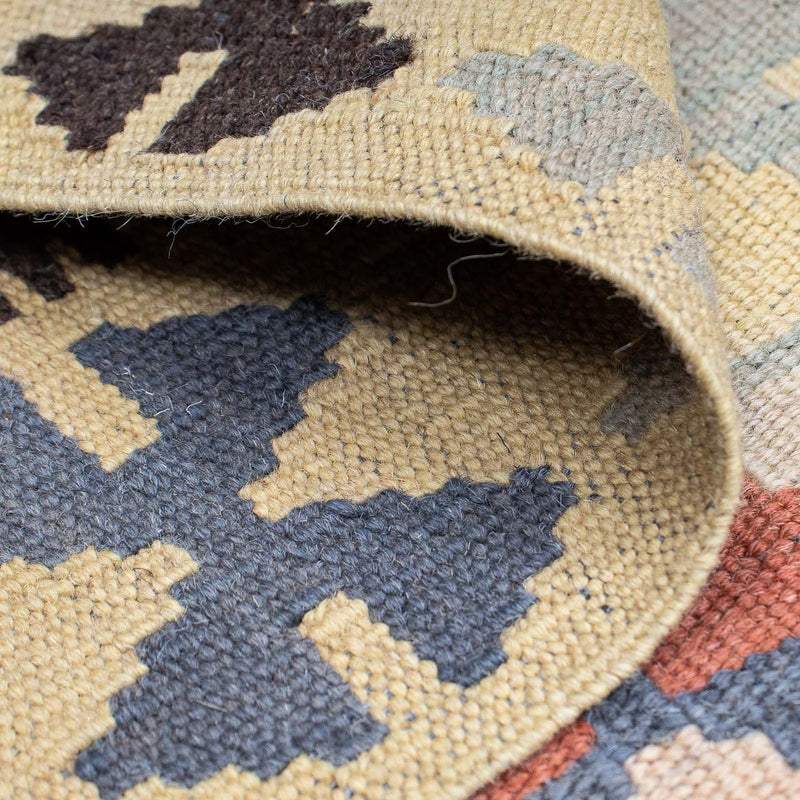 Biegacz Dywan Kelim - Splash - 198 x 63 cm - beżowy