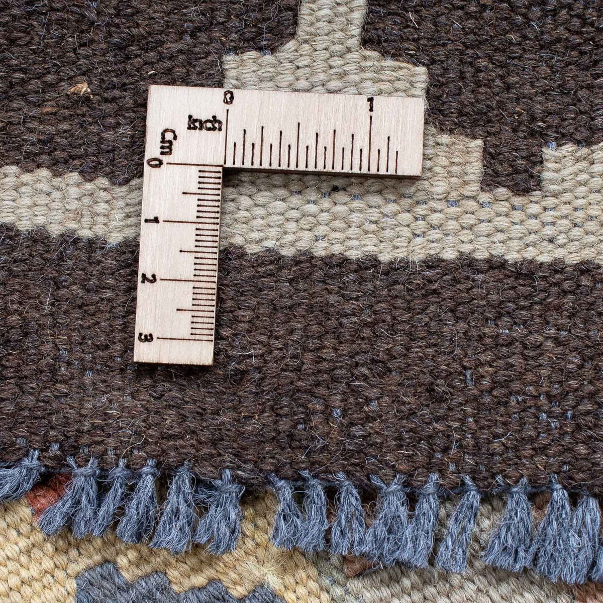 Biegacz Dywan Kelim - Splash - 198 x 63 cm - beżowy