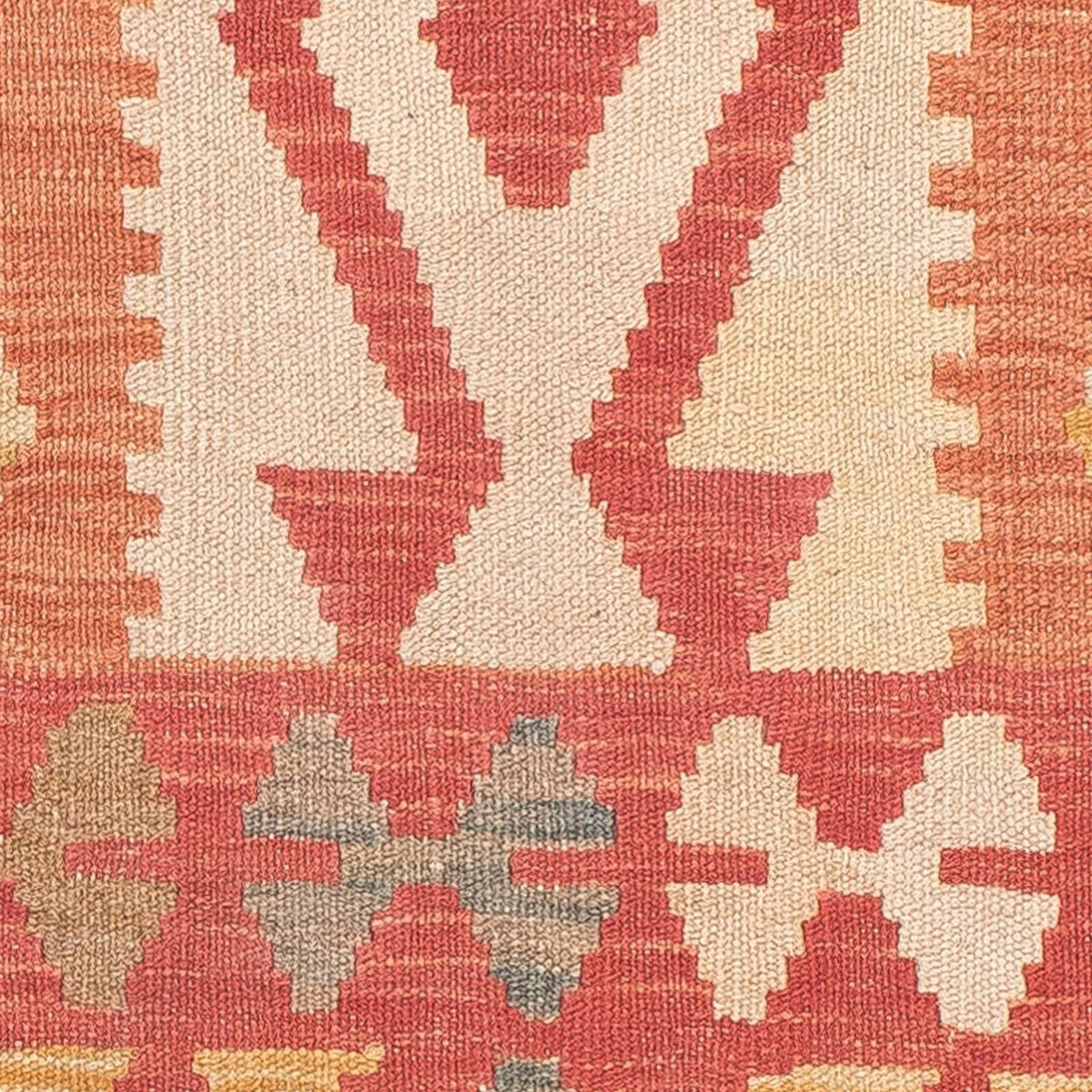 Biegacz Dywan Kelim - Splash - 186 x 68 cm - czerwony