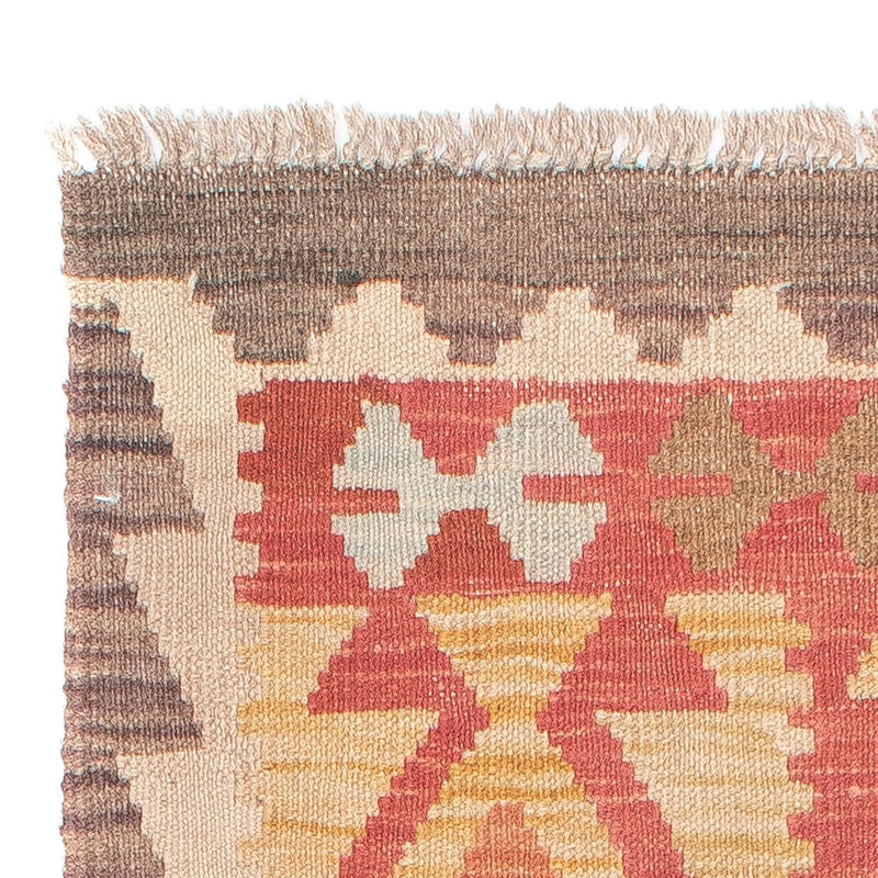 Biegacz Dywan Kelim - Splash - 186 x 68 cm - czerwony