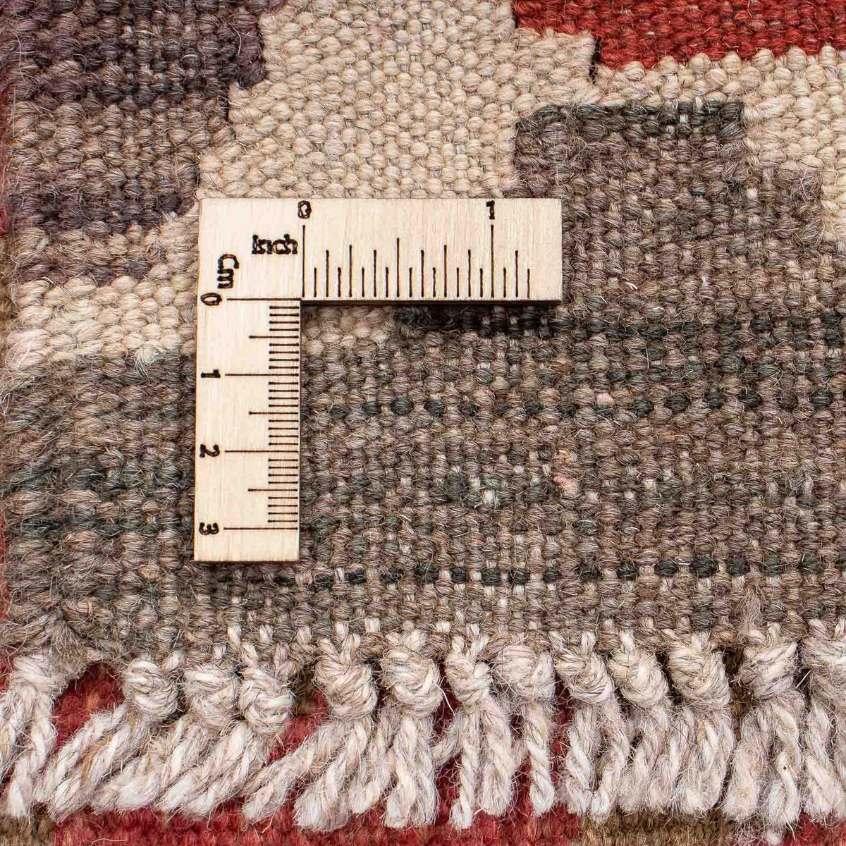 Biegacz Dywan Kelim - Splash - 186 x 68 cm - czerwony