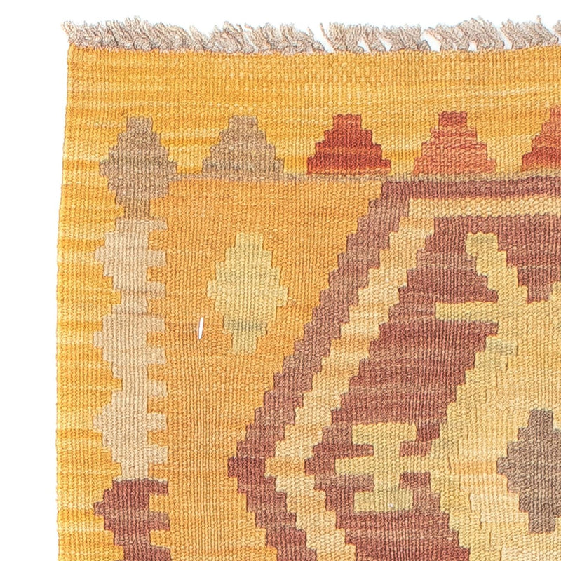 Biegacz Dywan Kelim - Splash - 191 x 52 cm - złoto