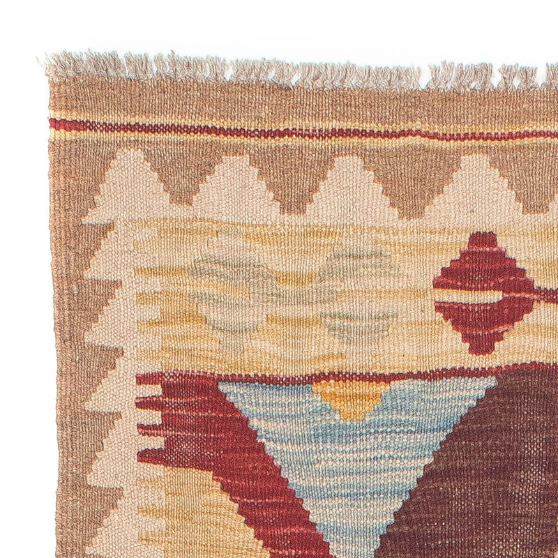 Biegacz Dywan Kelim - Splash - 203 x 68 cm - jasnobrązowy