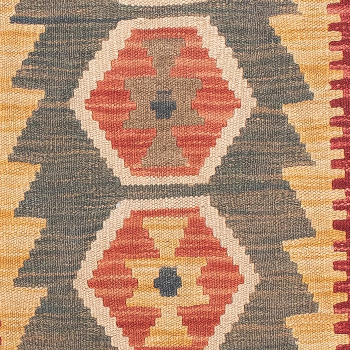 Biegacz Dywan Kelim - Splash - 211 x 63 cm - wielokolorowy