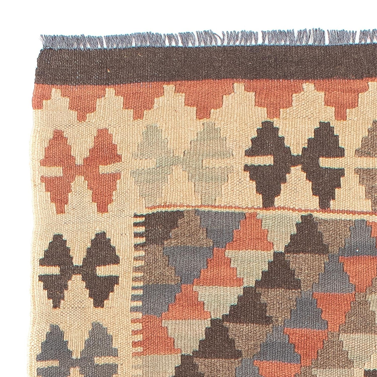 Biegacz Dywan Kelim - Splash - 173 x 70 cm - jasnobrązowy