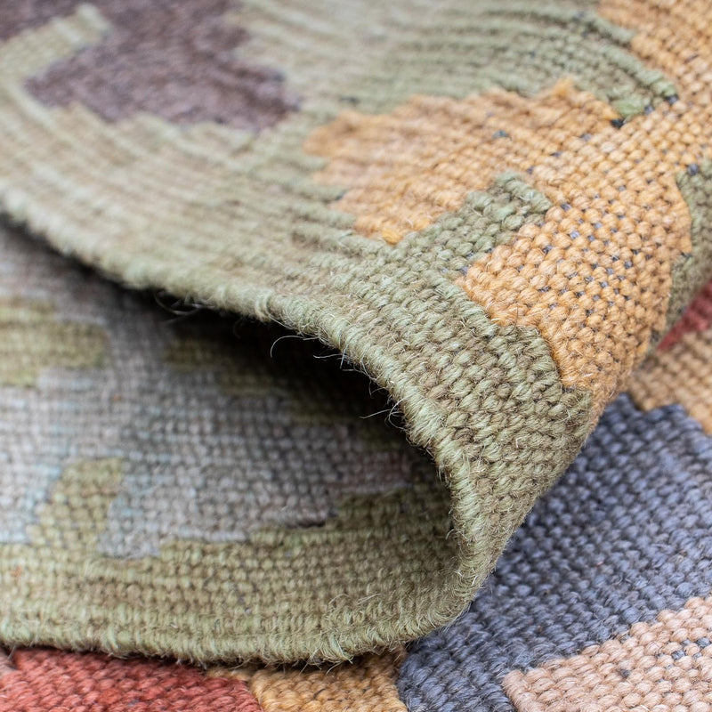 Biegacz Dywan Kelim - Splash - 194 x 48 cm - wielokolorowy