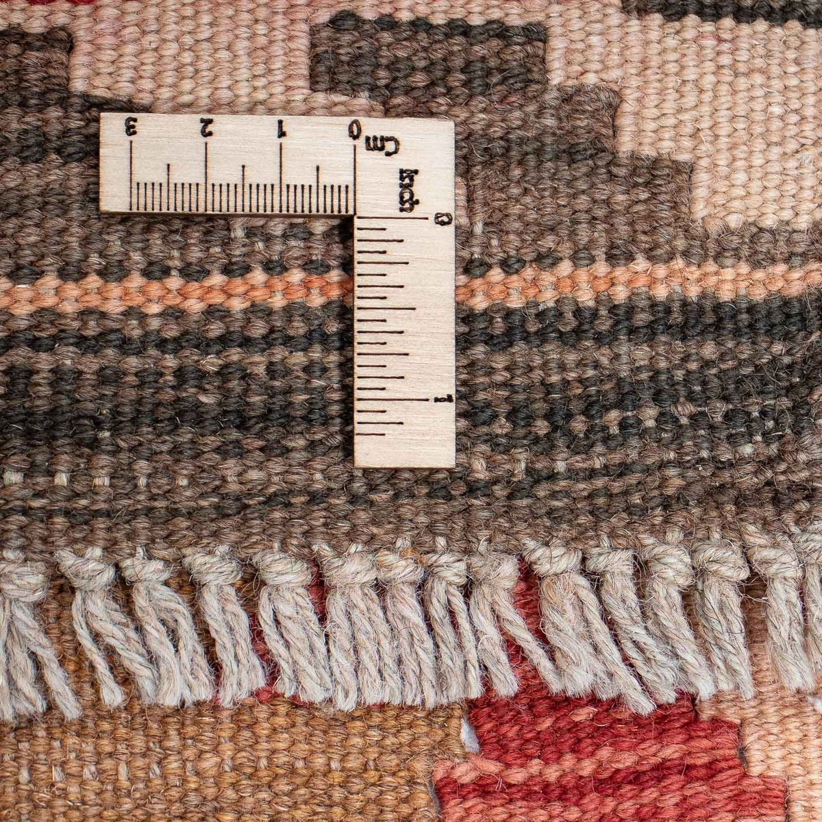 Biegacz Dywan Kelim - Splash - 384 x 75 cm - czerwony