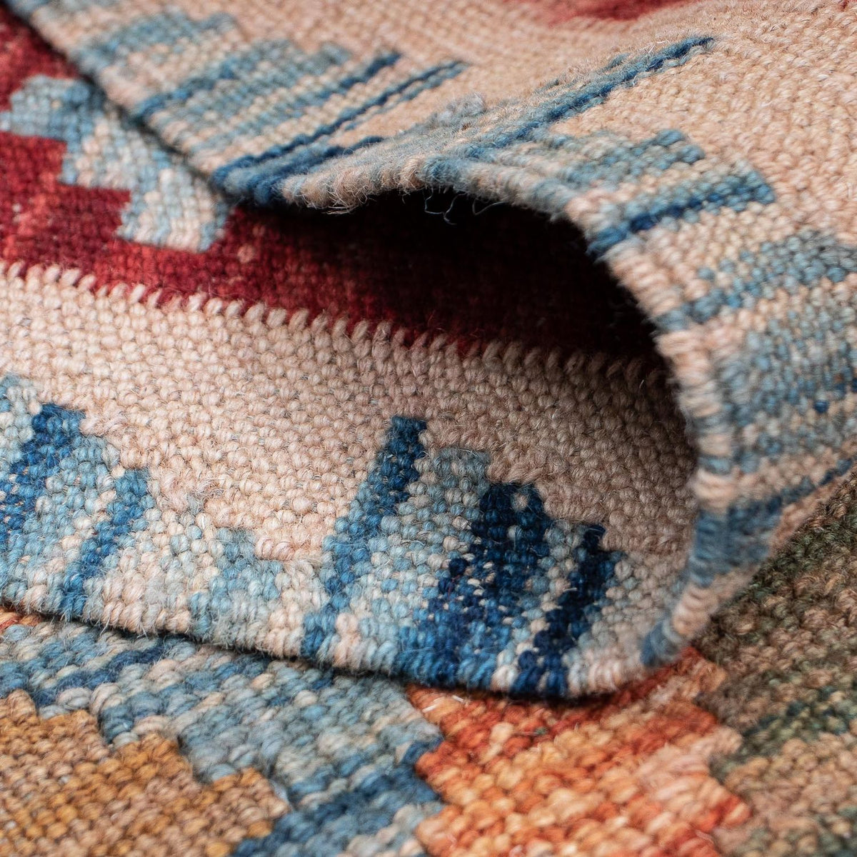 Biegacz Dywan Kelim - Splash - 389 x 81 cm - wielokolorowy