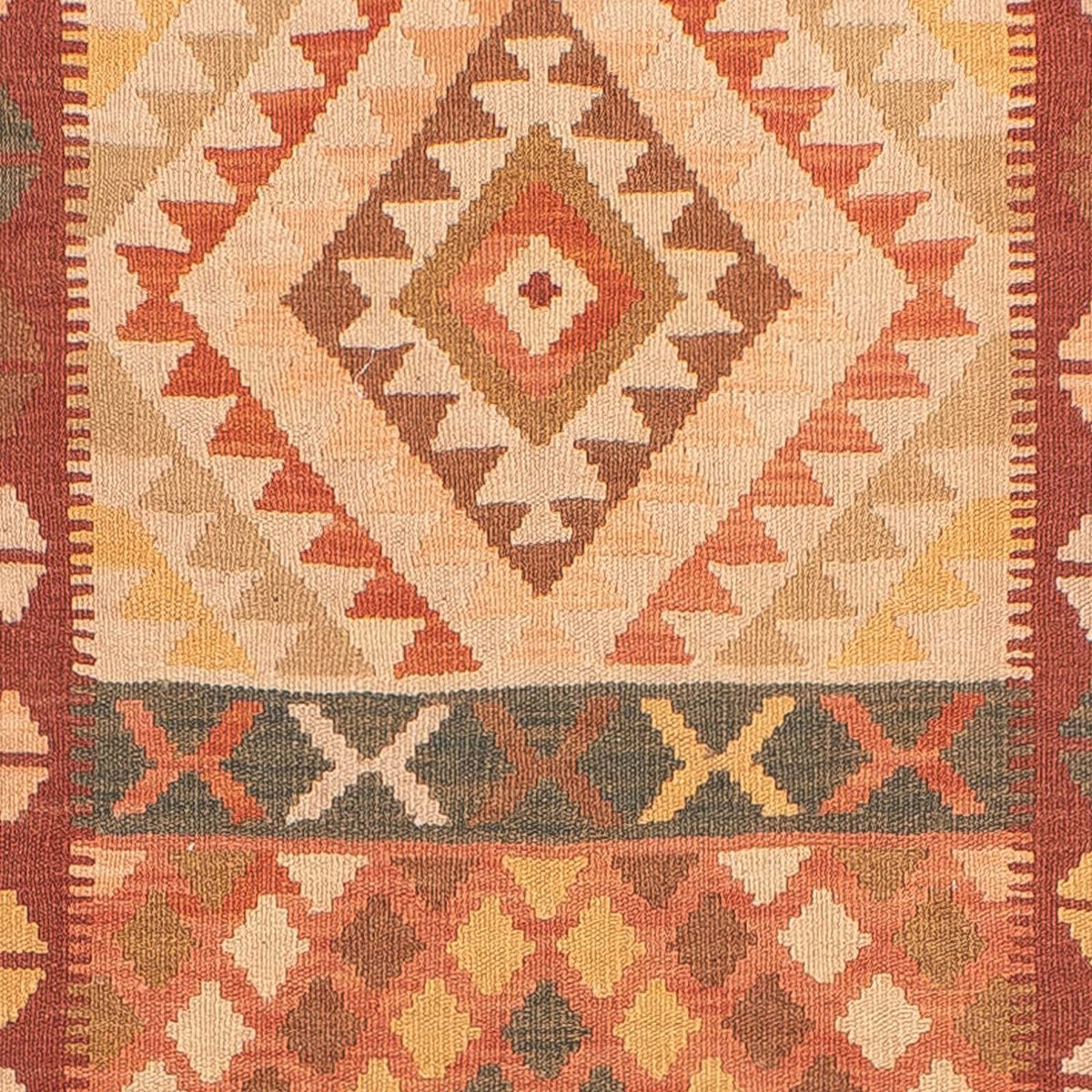 Biegacz Dywan Kelim - Splash - 397 x 95 cm - wielokolorowy