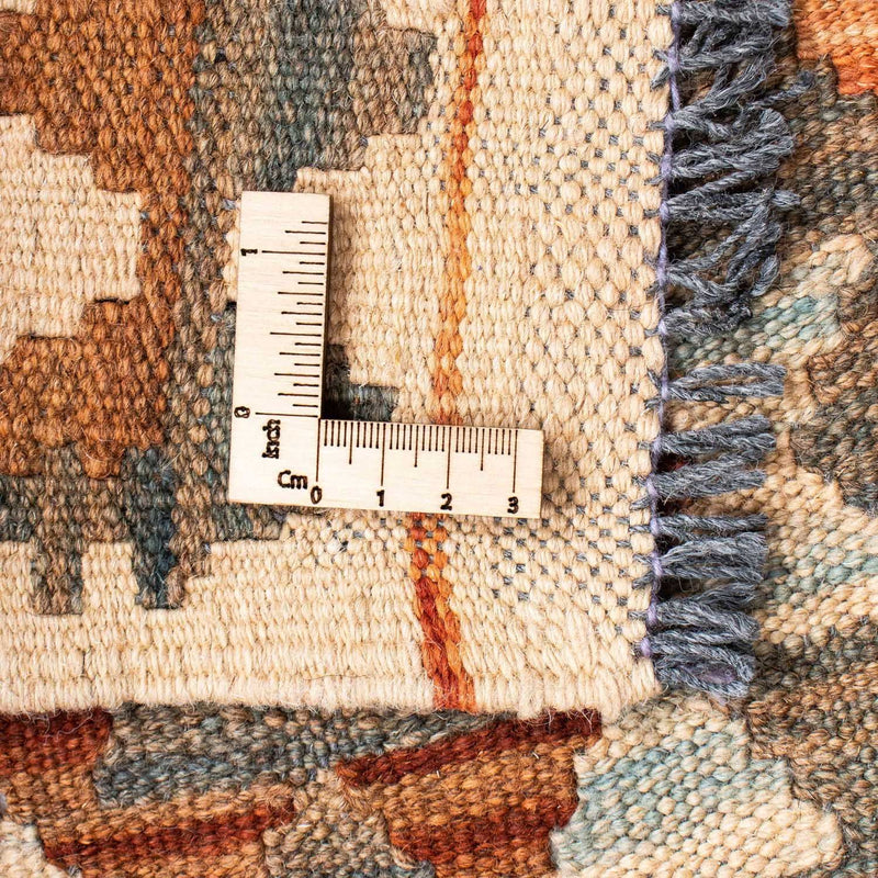 Biegacz Dywan Kelim - Orientalny - 199 x 88 cm - jasnobrązowy