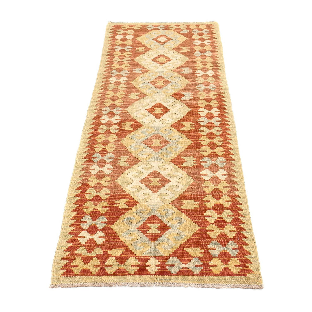 Biegacz Dywan Kelim - Splash - 198 x 61 cm - wielokolorowy