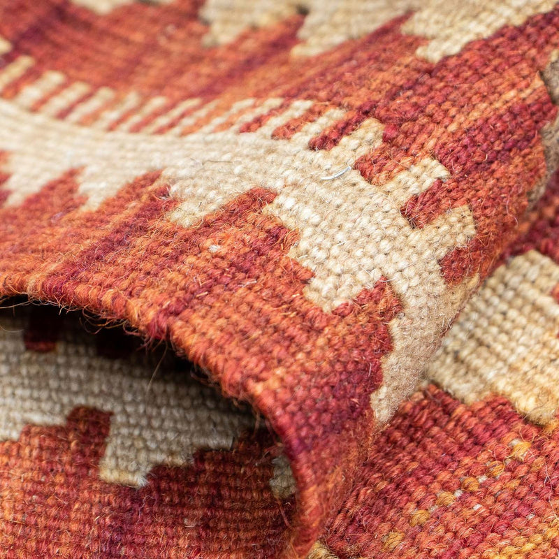 Biegacz Dywan Kelim - Splash - 190 x 47 cm - czerwony