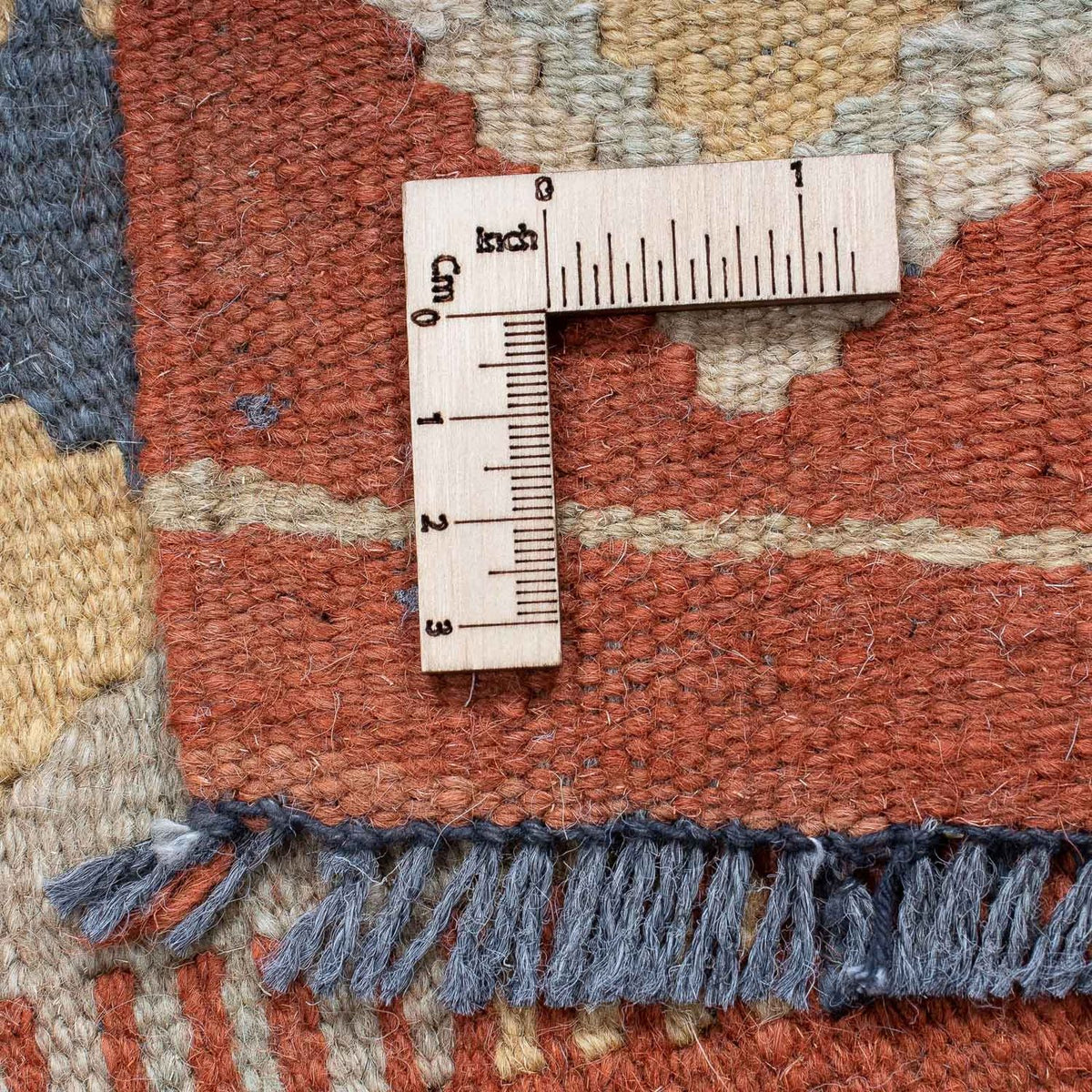 Biegacz Dywan Kelim - Splash - 182 x 61 cm - rdza