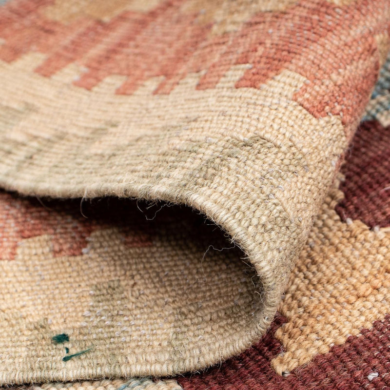 Biegacz Dywan Kelim - Splash - 202 x 67 cm - jasna czerwień