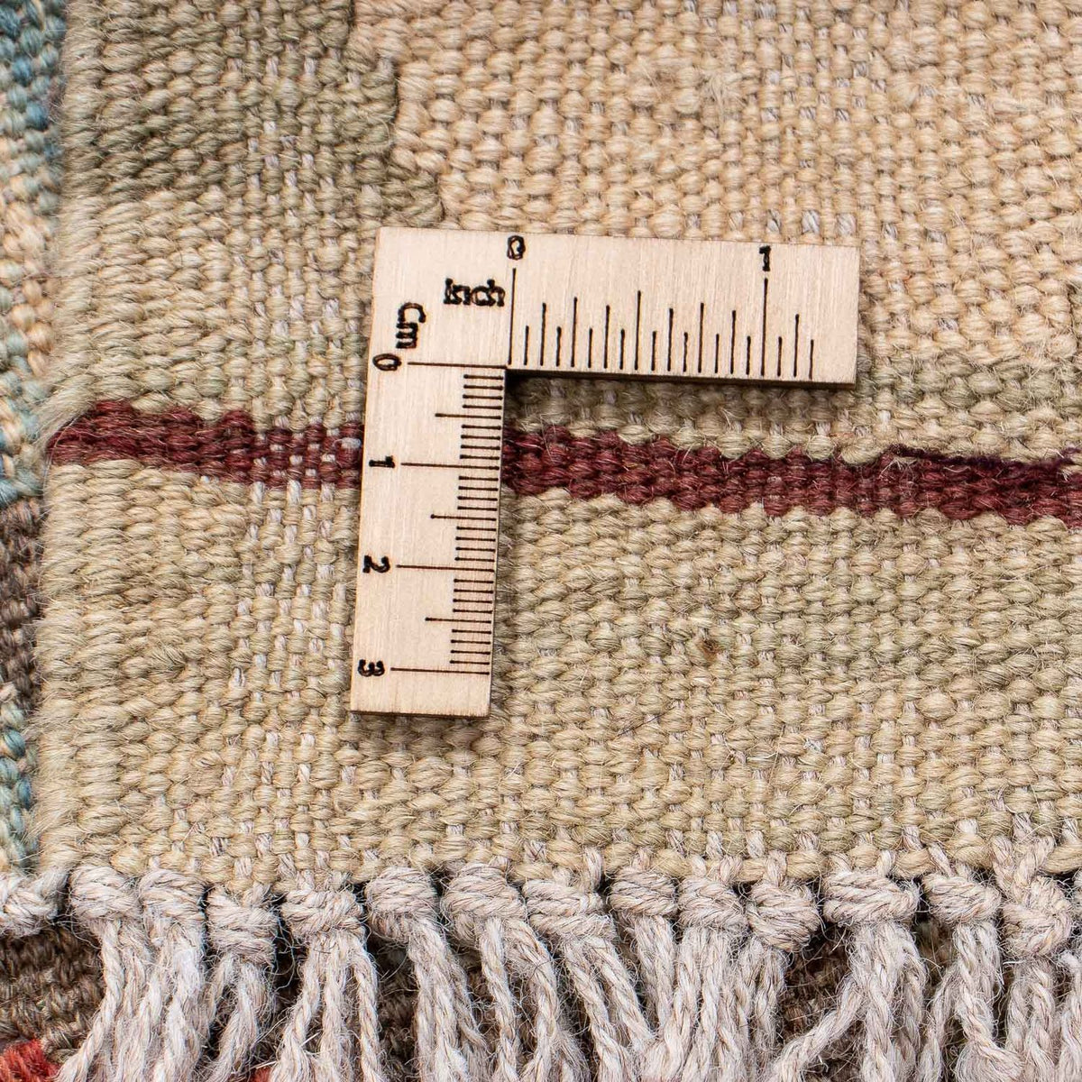 Biegacz Dywan Kelim - Splash - 202 x 67 cm - jasna czerwień