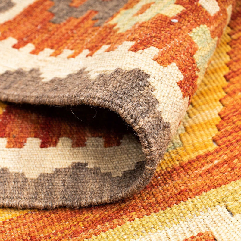 Biegacz Dywan Kelim - Orientalny - 191 x 72 cm - rdza