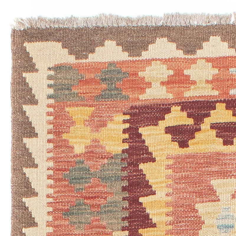 Biegacz Dywan Kelim - Splash - 200 x 65 cm - jasna czerwień