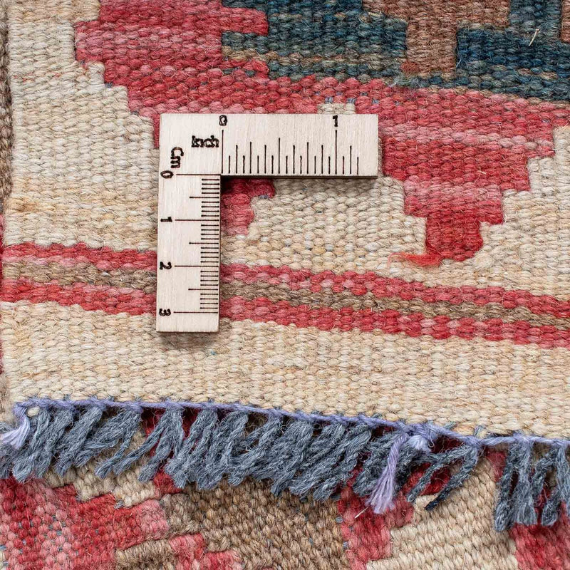 Biegacz Dywan Kelim - Splash - 203 x 60 cm - jasna czerwień