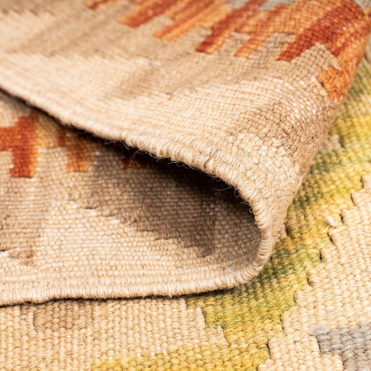 Dywan Kelim - Orientalny - 218 x 144 cm - beżowy