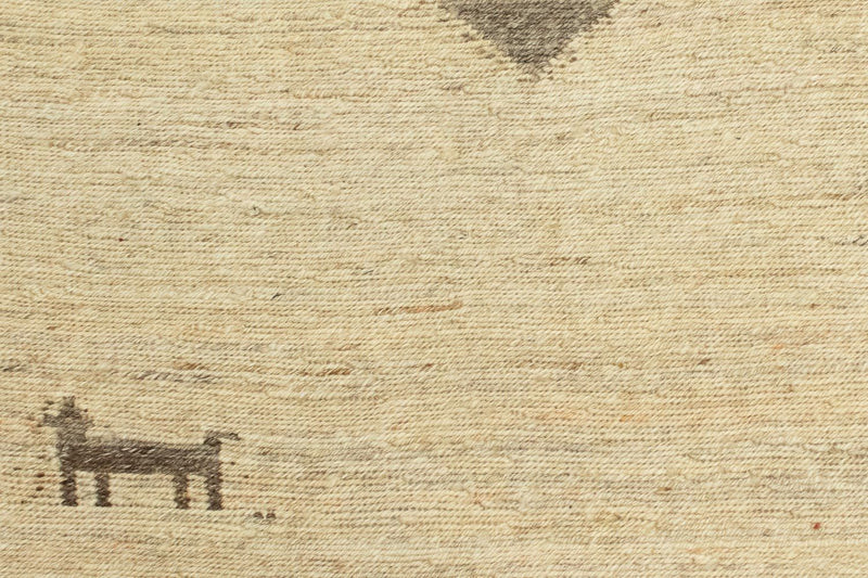 Dywan Gabbeh - perski - 205 x 138 cm - beżowy