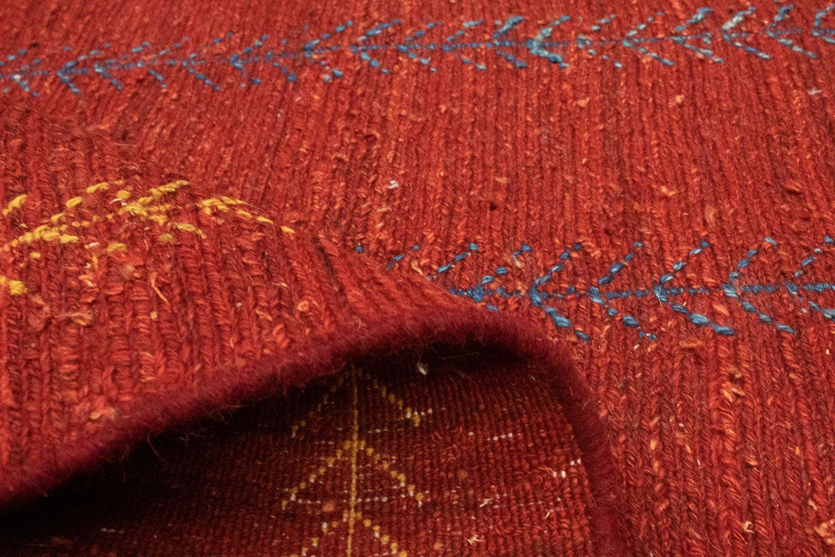 Dywan Gabbeh - perski - 171 x 118 cm - czerwony