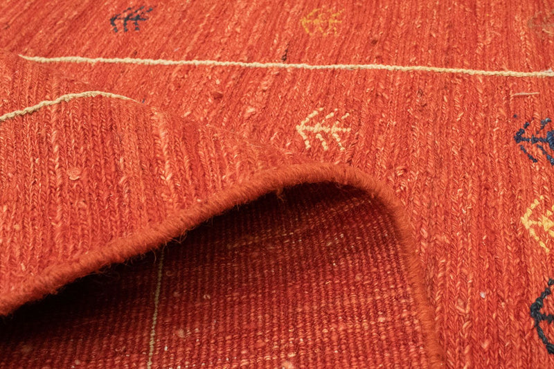 Dywan Gabbeh - perski - 180 x 114 cm - czerwony