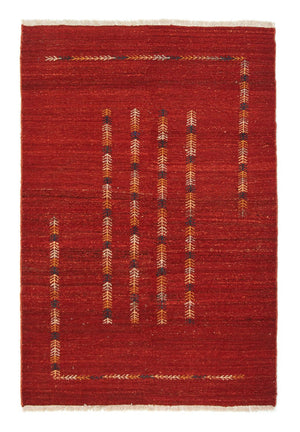 Dywan Gabbeh - perski - 177 x 115 cm - czerwony