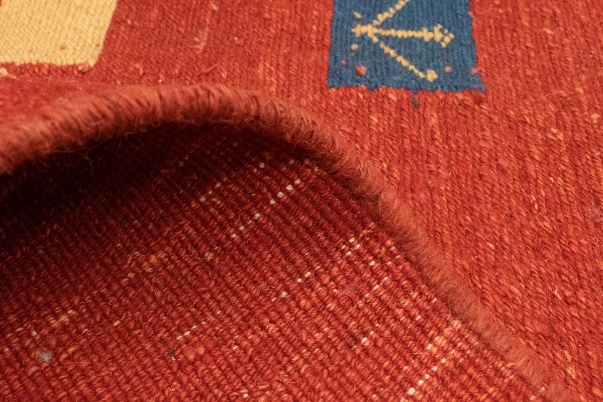 Dywan Gabbeh - perski - 225 x 164 cm - czerwony