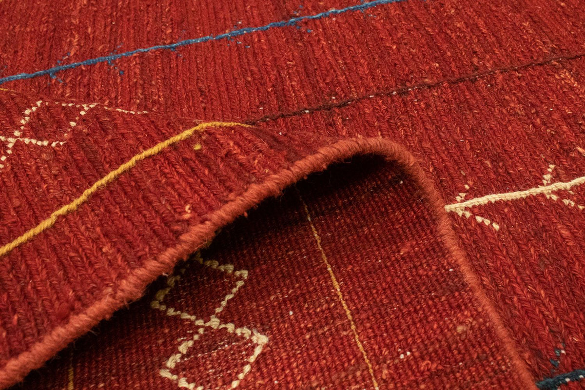 Dywan Gabbeh - perski - 178 x 118 cm - czerwony