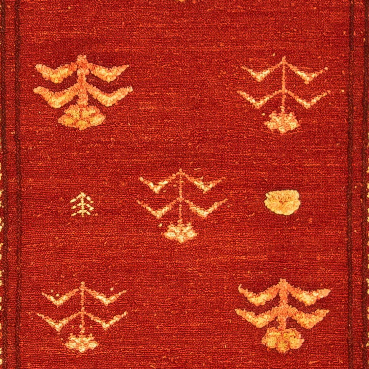 Dywan Gabbeh - Loribaft Perski - 150 x 97 cm - ciemna czerwień