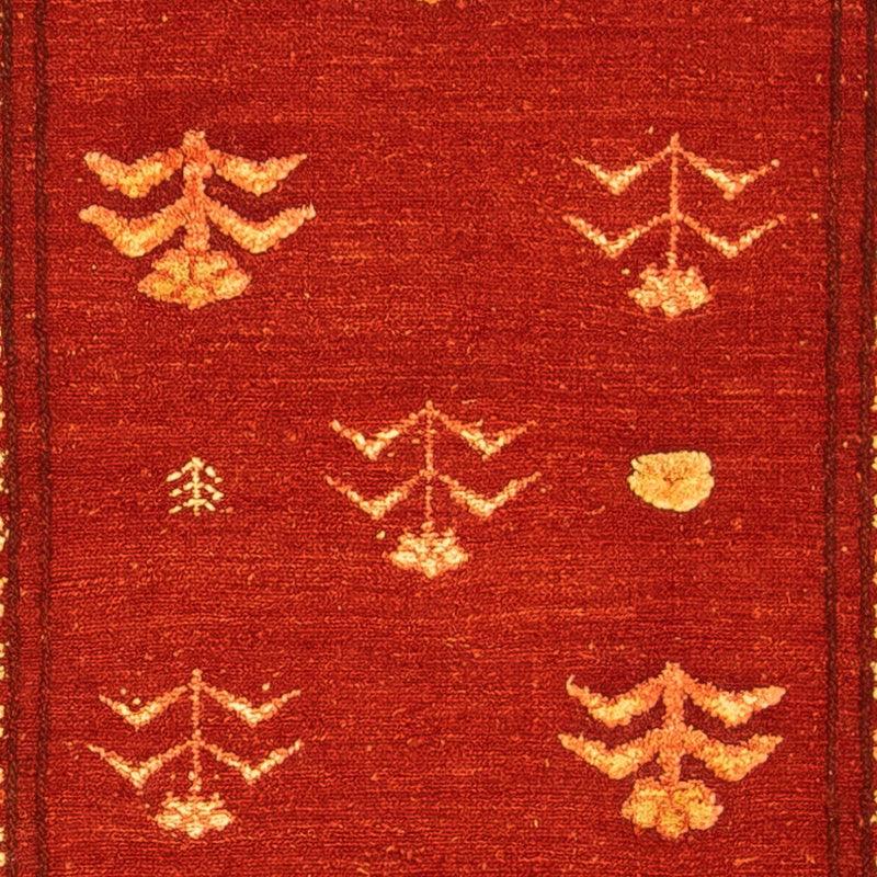 Dywan Gabbeh - Loribaft Perski - 150 x 97 cm - ciemna czerwień