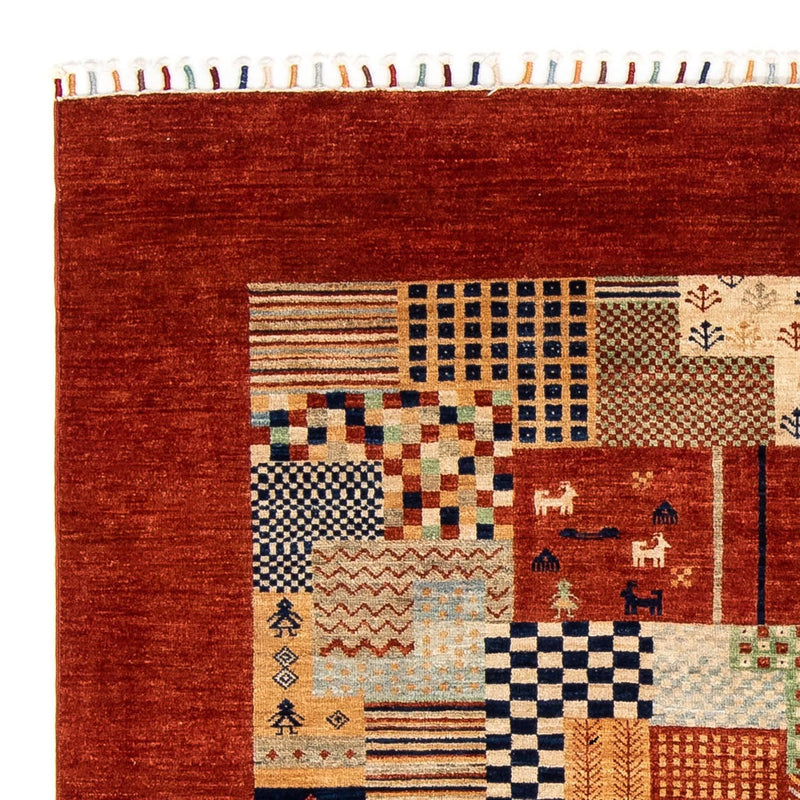 Dywan Zieglera - 217 x 165 cm - ciemna czerwień