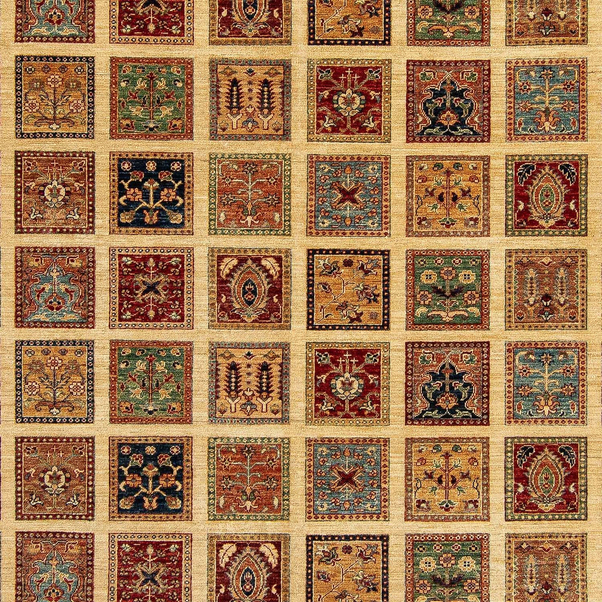 Perski dywan - Nomadyczny kwadratowy  - 325 x 306 cm - beżowy