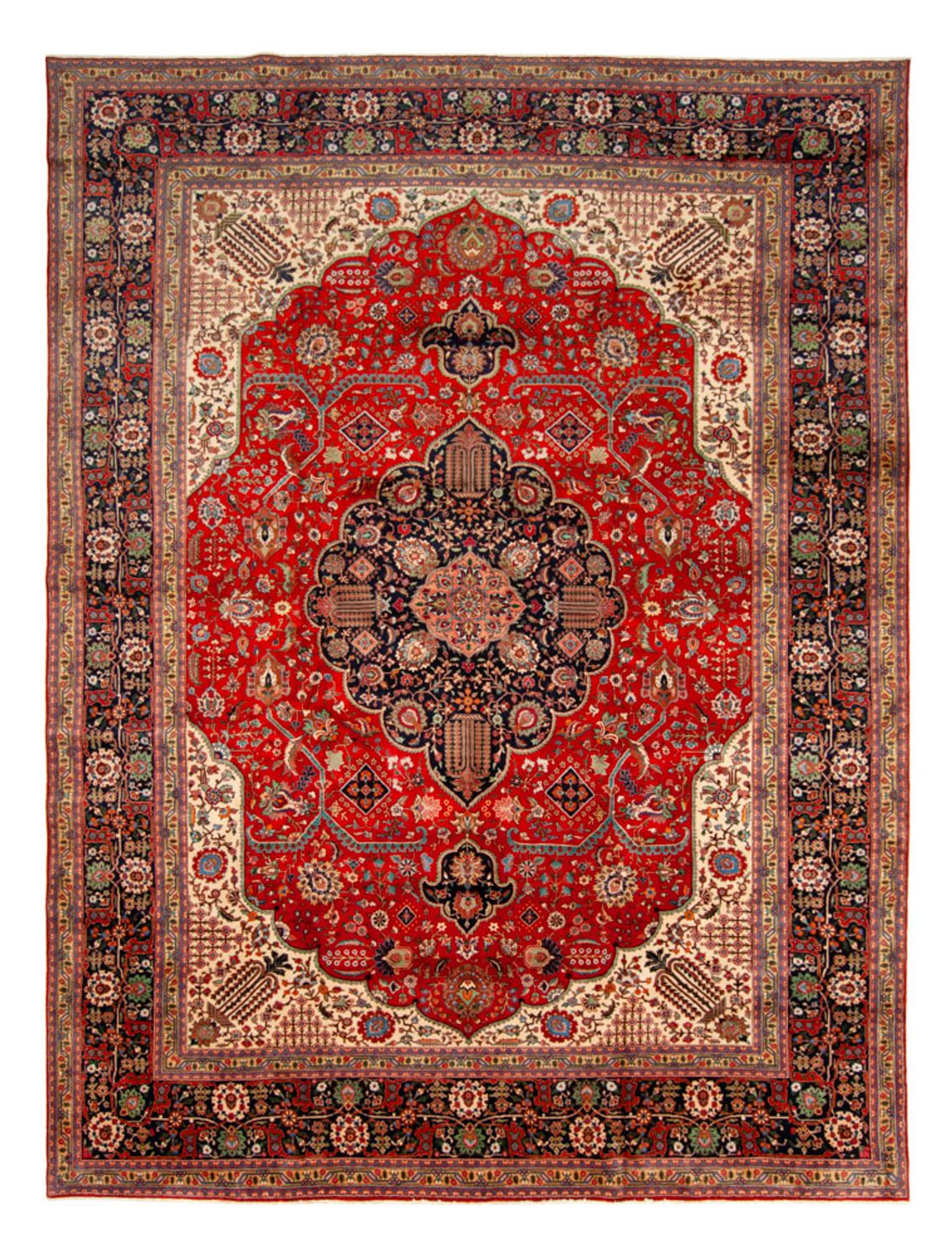Dywan perski - Tabriz - Królewski - 490 x 352 cm - czerwony