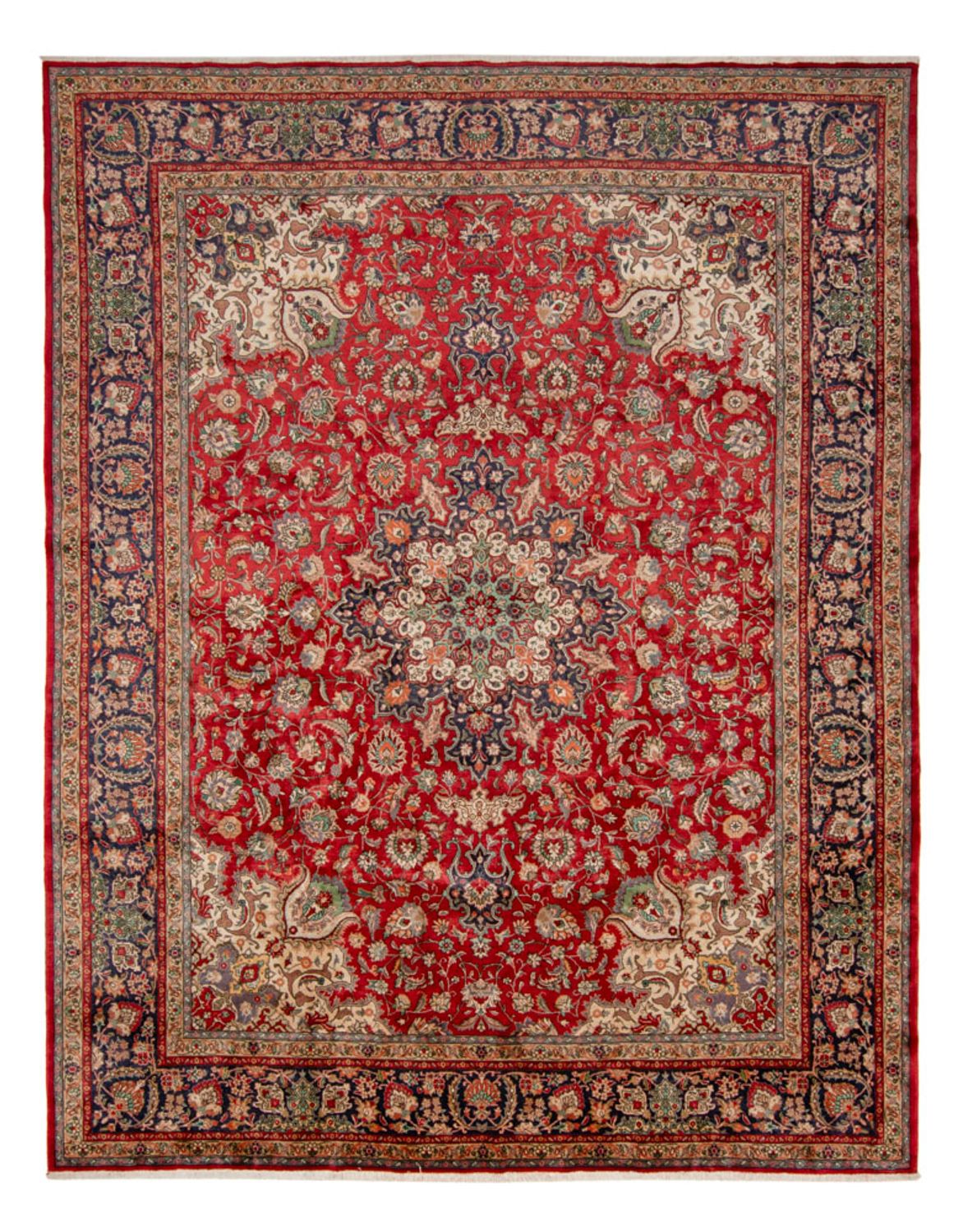 Dywan perski - Tabriz - 434 x 343 cm - czerwony