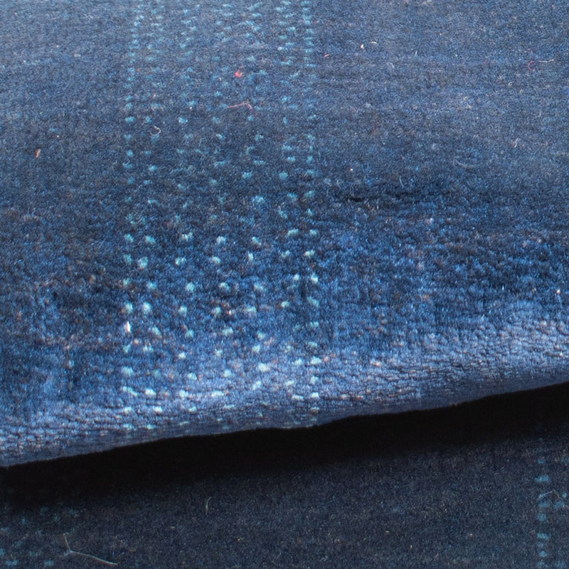 Dywan Gabbeh - Loribaft Perski - 132 x 75 cm - ciemnoniebieski