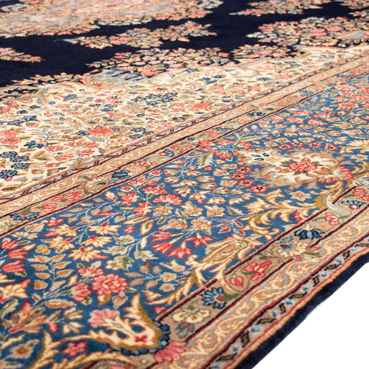 Dywan perski - Royal - 500 x 355 cm - ciemnoniebieski