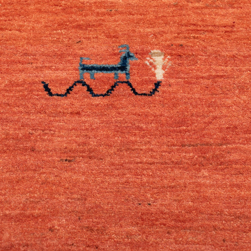 Dywan Gabbeh - Loribaft Perski - 130 x 80 cm - jasna czerwień