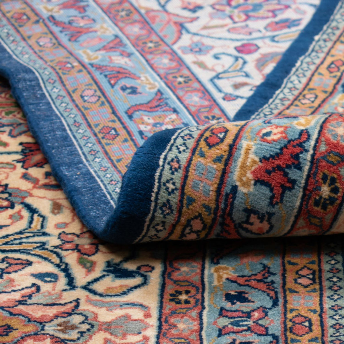 Dywan perski - Klasyczny - 430 x 348 cm - ciemnoniebieski