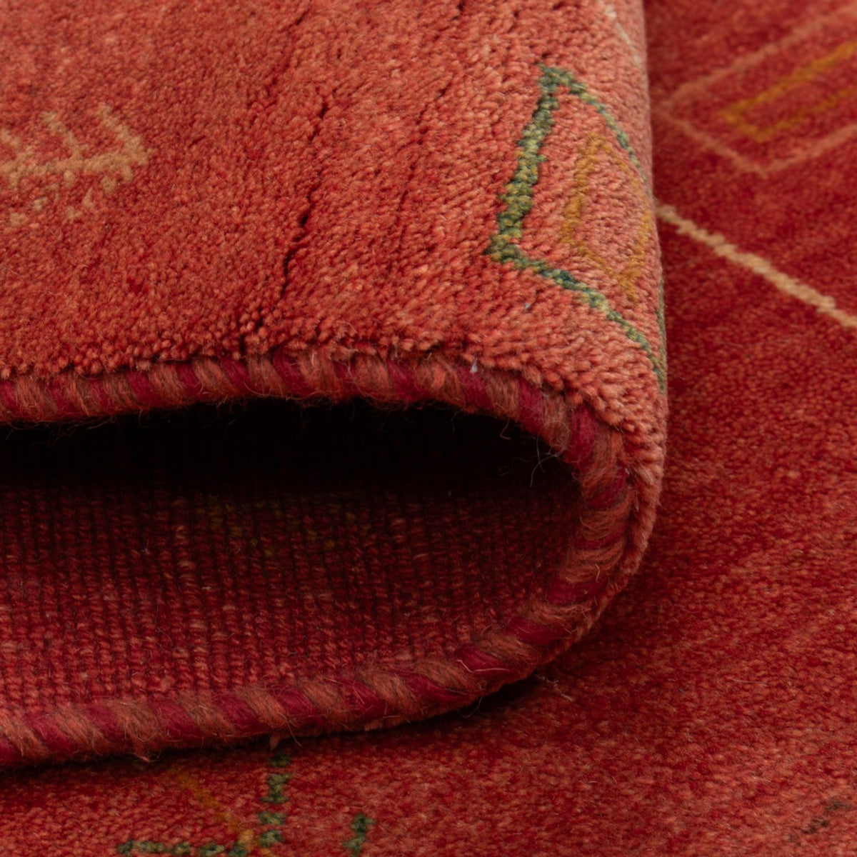 Dywan Gabbeh - Loribaft Perski - 146 x 68 cm - jasna czerwień