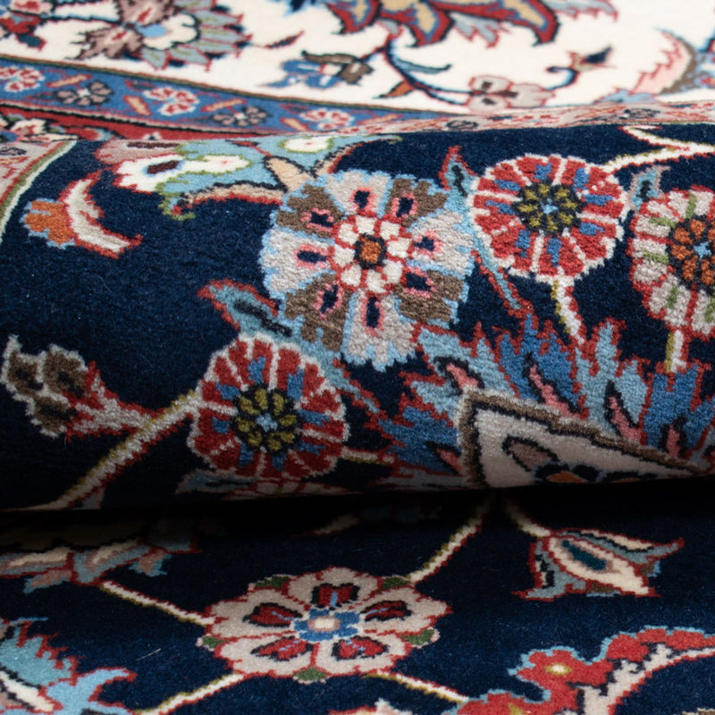 Dywan perski - Klasyczny kwadratowy  - 388 x 388 cm - ciemnoniebieski